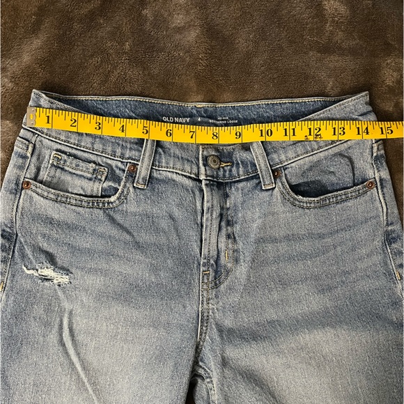 Old Navy Midrise Boyfriend Loose Jeans size 4 - Picture 5 of 13